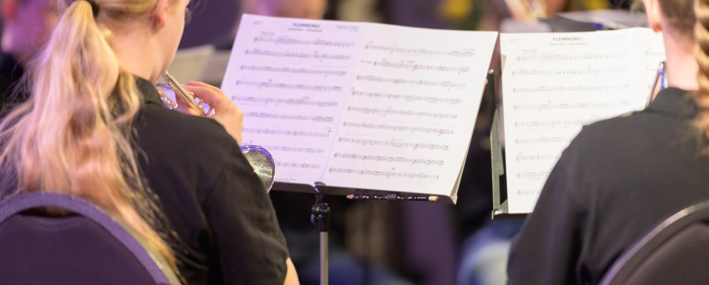 Brassband bladmuziek foto